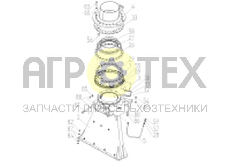 Чертеж Устройство поворотное (РСМ-200.50.04.000Ф)